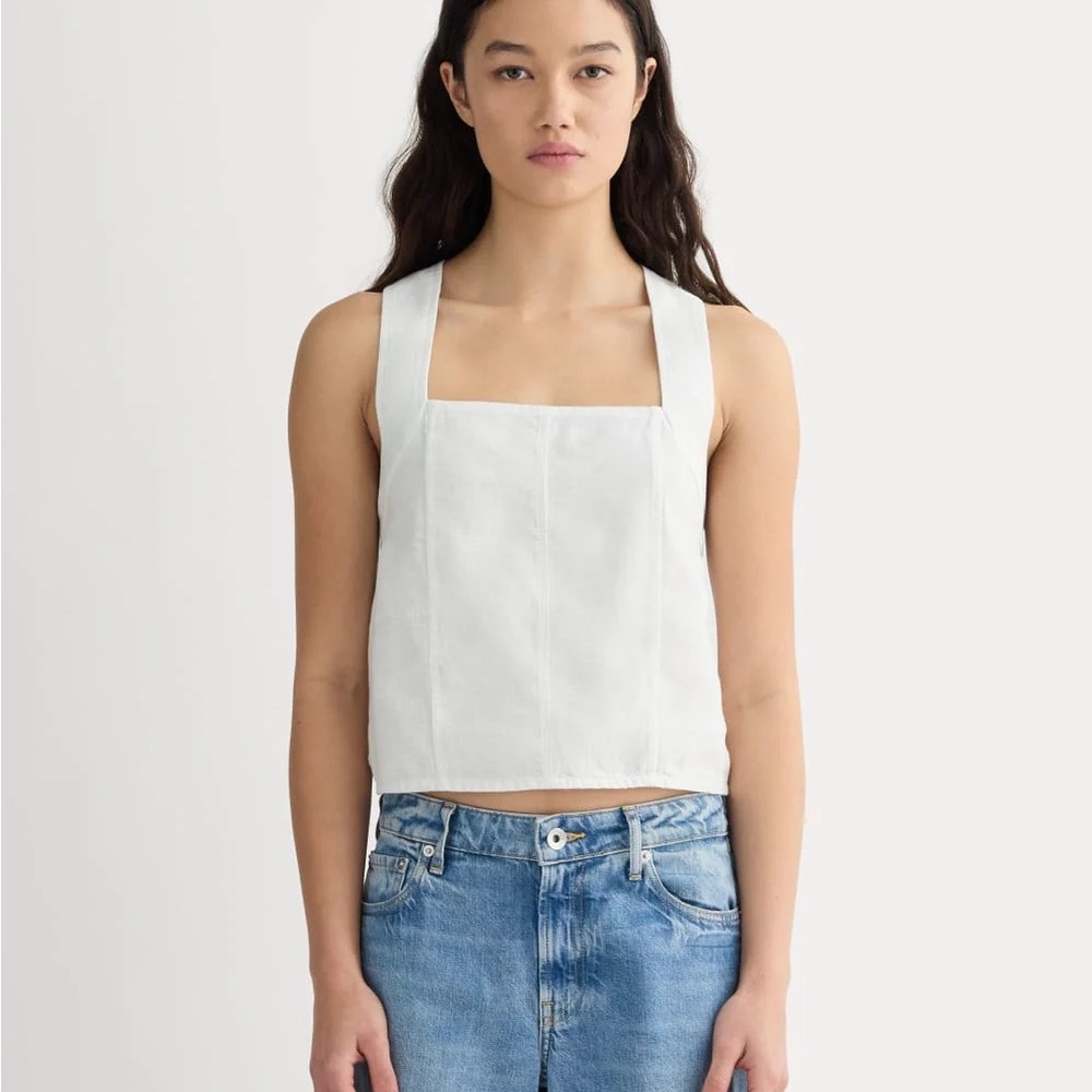 Everlane Crossback Tank in Linen